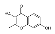3,7-dihydroxy-2-methylchromen-4-one Structure