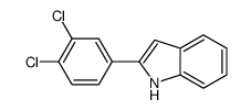 2-(3,4-dichlorophenyl)-1H-indole结构式