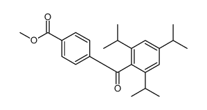 methyl 4-[2,4,6-tri(propan-2-yl)benzoyl]benzoate结构式