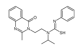 1-[2-(2-methyl-4-oxoquinazolin-3-yl)ethyl]-3-phenyl-1-propan-2-ylthiourea Structure