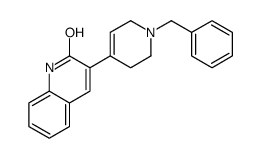 3-(1-benzyl-3,6-dihydro-2H-pyridin-4-yl)-1H-quinolin-2-one structure