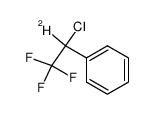α-Chlor-α-Deutero-β,β,β-trifluoraethylbenzol Structure