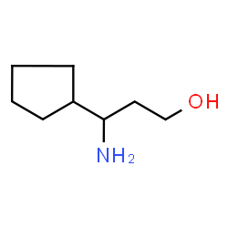3-Amino-3-cyclopentylpropan-1-ol Structure