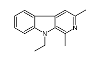 9H-Pyrido[3,4-b]indole,9-ethyl-1,3-dimethyl-(9CI) structure
