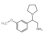 2-(3-METHOXYPHENYL)-2-PYRROLIDIN-1-YLETHANAMINE结构式