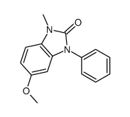 5-methoxy-1-methyl-3-phenylbenzimidazol-2-one结构式