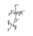 tungsten(VI) pentafluoride pentafluorotellurate(VI) Structure