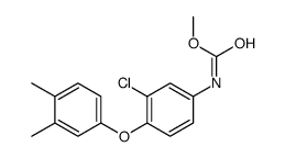 methyl N-[3-chloro-4-(3,4-dimethylphenoxy)phenyl]carbamate Structure