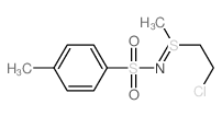 N-(2-chloroethyl-methyl-$l^80723-92-8-sulfanylidene)-4-methyl-benzenesulfonamide结构式