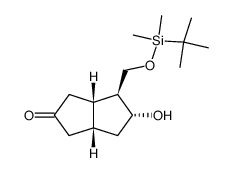 [3aS-(3a,4,5,6a)]-(9CI)-4-[[[(1,1-Dimethylethyl)dimethylsilyl]oxy]Methyl]hexahydro-5-hydroxy-2(1H)-pentalenone结构式