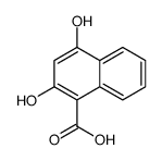 2,4-dihydroxynaphthalene-1-carboxylic acid Structure