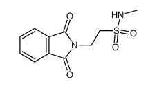 2-(1,3-Dioxo-1,3-dihydro-2H-isoindol-2-yl)-N-methylethanesulfonamide结构式