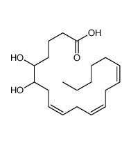 5,6-dihydroxy-8,11,14-eicosatrienoic acid structure