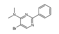5-bromo-N,N-dimethyl-2-phenylpyrimidin-4-amine结构式
