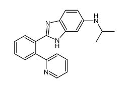 N-propan-2-yl-2-(2-pyridin-2-ylphenyl)-3H-benzimidazol-5-amine结构式