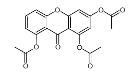 1,3,8-triacetoxyxanthone结构式