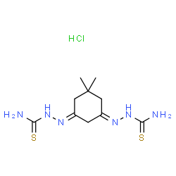 5,5-dimethyl-1,3-cyclohexanedione bis(thiosemicarbazone) Structure