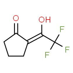 Cyclopentanone, 2-(2,2,2-trifluoro-1-hydroxyethylidene)-, (Z)- (9CI) structure