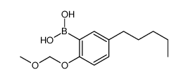 [2-(methoxymethoxy)-5-pentylphenyl]boronic acid结构式