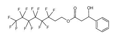 3,3,4,4,5,5,6,6,7,7,8,8,8-tridecafluorooctyl 3-hydroxy-3-phenylpropanoate结构式