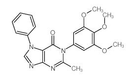 6H-Purin-6-one,1,7-dihydro-2-methyl-7-phenyl-1-(3,4,5-trimethoxyphenyl)- picture
