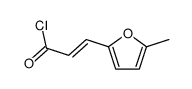 3-(5-methylfuran-2-yl)prop-2-enoyl chloride结构式