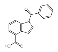 1-benzoylindole-4-carboxylic acid Structure