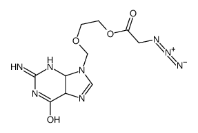 2-[(2-amino-6-oxo-4,5-dihydro-1H-purin-9-yl)methoxy]ethyl 2-azidoacetate Structure