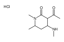 3-acetyl-1,6-dimethyl-4-(methylamino)piperidin-2-one monohydrochloride结构式
