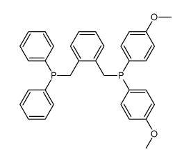 1-CH2P(4-OCH3C6H4)2-4-CH2PPh2-C6H4 Structure