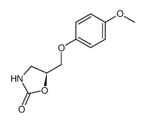 (S)-5-(4-methoxyphenoxymethyl)-1,3-oxazolidin-2-one结构式