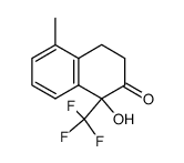 1-hydroxy-5-methyl-2-oxo-1-trifluoromethyl-1,2,3,4-tetrahydronaphthalene结构式