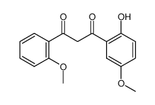 1-(2-hydroxy-5-methoxy-phenyl)-3-(2-methoxy-phenyl)-propane-1,3-dione Structure