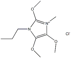 1-甲基-3-[3-(三甲氧基硅基)丙基]-1H-咪唑-3-鎓氯化物结构式