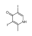 3,5-Diiodo-2-methyl-4-pyridinol结构式