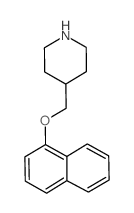 4-[(1-NAPHTHYLOXY)METHYL]PIPERIDINE structure