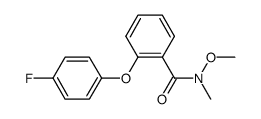 2-(4-fluorophenoxy)-O,N-dimethylbenzamide Structure