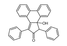 11b-hydroxy-1,3-diphenyl-1,11b-dihydro-cyclopenta[l]phenanthren-2-one结构式