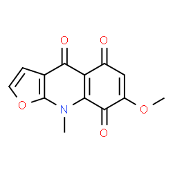 Furo[2,3-b]quinoline-4,5,8(9H)-trione,7-methoxy-9-methyl- structure