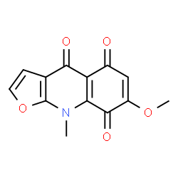 Furo[2,3-b]quinoline-4,5,8(9H)-trione,7-methoxy-9-methyl-结构式