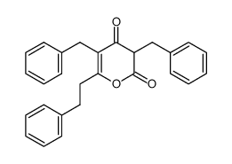 3,5-dibenzyl-6-phenethyl-pyran-2,4-dione Structure