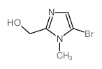 (5-溴-1-甲基-1H-咪唑-2-基)甲醇结构式