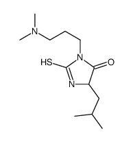 Hydantoin, 3-(3-(dimethylamino)propyl)-5-isobutyl-2-thio- Structure