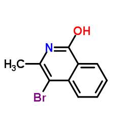 4-Bromo-3-methyl-1-isoquinolinol结构式