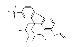 [9,9-bis(2-methylbutyl)-7-prop-2-enylfluoren-2-yl]-trimethylsilane Structure