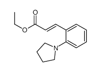 ethyl 3-(2-pyrrolidin-1-ylphenyl)prop-2-enoate Structure