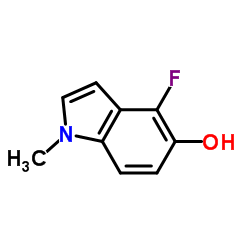 1H-Indol-5-ol,4-fluoro-1-methyl- structure