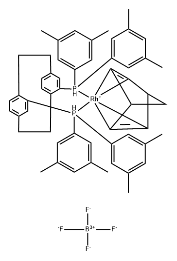 [Rh COD (S)-Xyl-Phanephos]BF4, Rh Structure