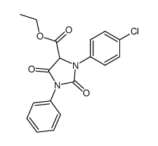 1-(4-chlorophenyl)-3-phenyl-5-carbethoxyhydantoin Structure