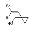 [1-(2,2-dibromoethenyl)cyclopropyl]methanol结构式